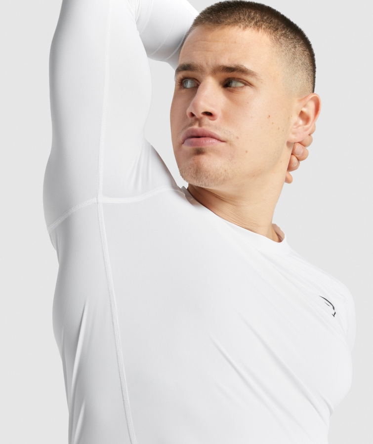 Gymshark Element Baselayer Uzun Kollu Tişört Beyaz