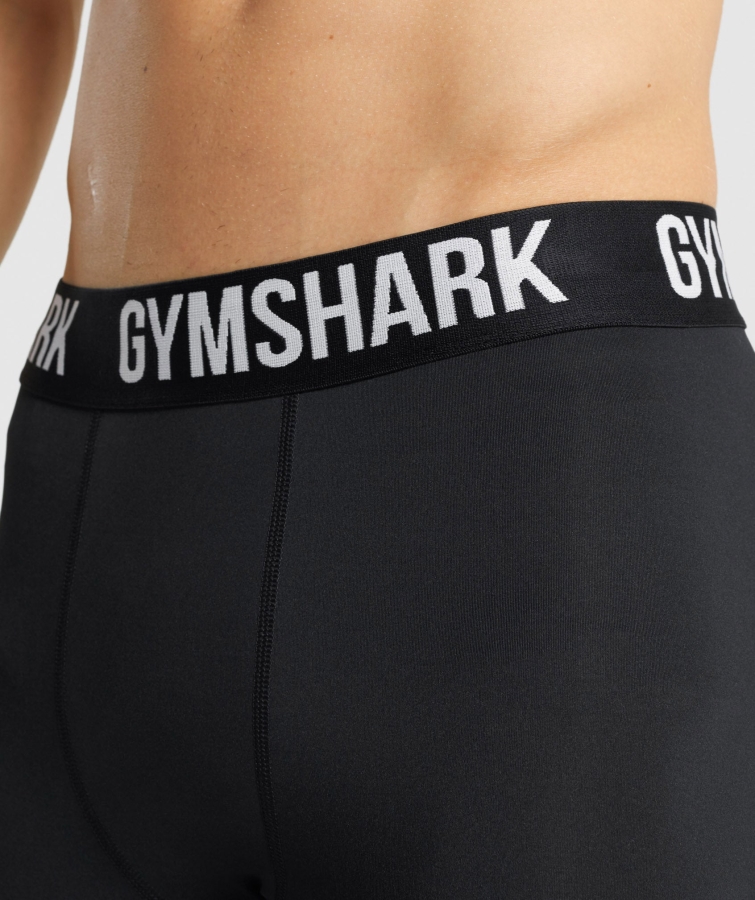 Gymshark Eleman Taban Katmanı şort Siyah
