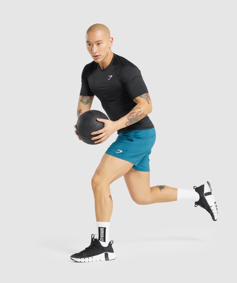 Gymshark Eleman Taban Katmanı T-shirt Siyah