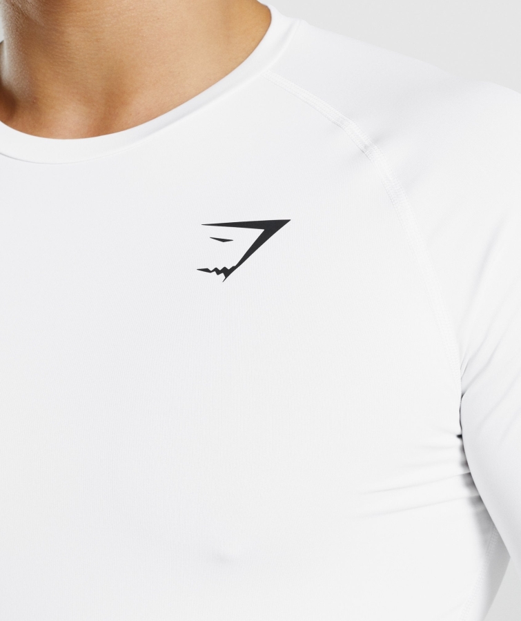 Gymshark Eleman Taban Katmanı T-shirt Beyaz