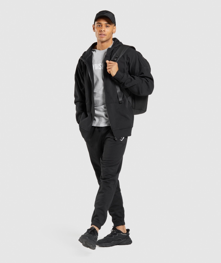 Gymshark Temel Büyük Boy Koşucu Siyah