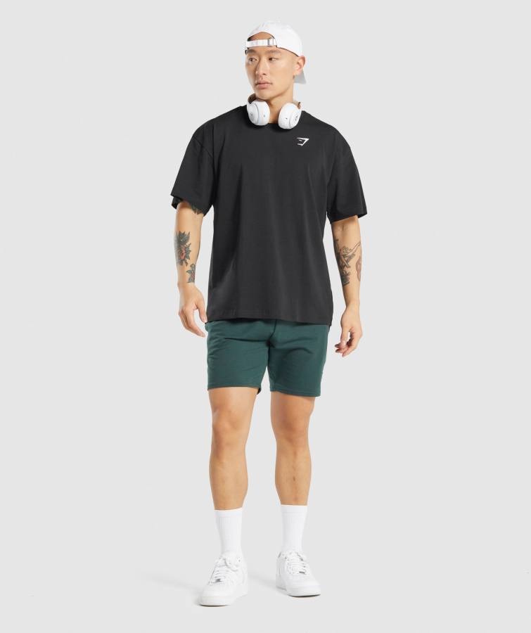 Gymshark Temel Büyük Boy Tişört Siyah