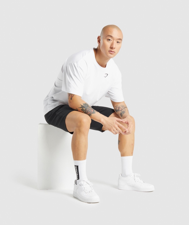 Gymshark Temel Büyük Boy Tişört Beyaz