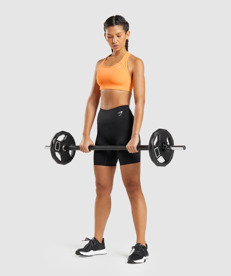 Gymshark Temel Yarışçı Sırt Spor Sutyeni Kayısı Turuncu