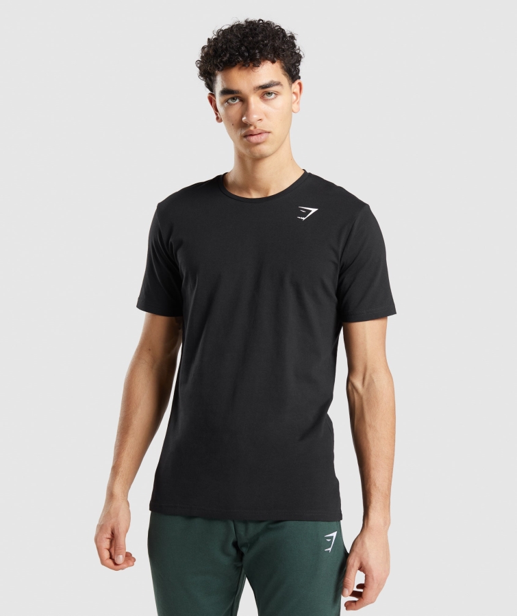 Gymshark Temel T-shirt Siyah