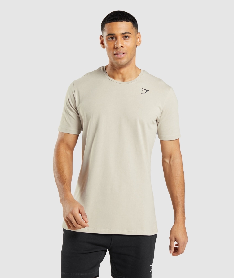 Gymshark Temel T-shirt çakıl Grisi