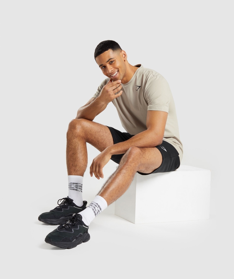 Gymshark Temel T-shirt çakıl Grisi