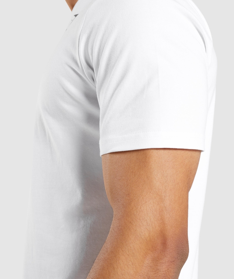 Gymshark Temel T-shirt Beyaz