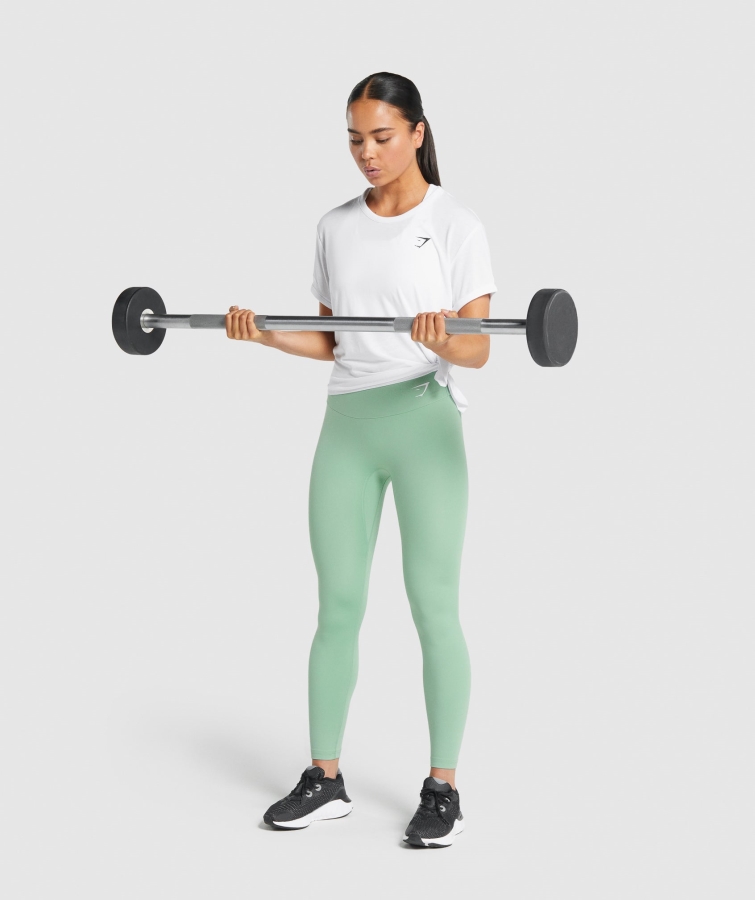 Gymshark Temel T-shirt Kadın Beyaz