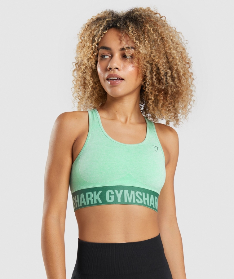 Gymshark Flex Spor Sutyeni Kaktüs Yeşil Marn