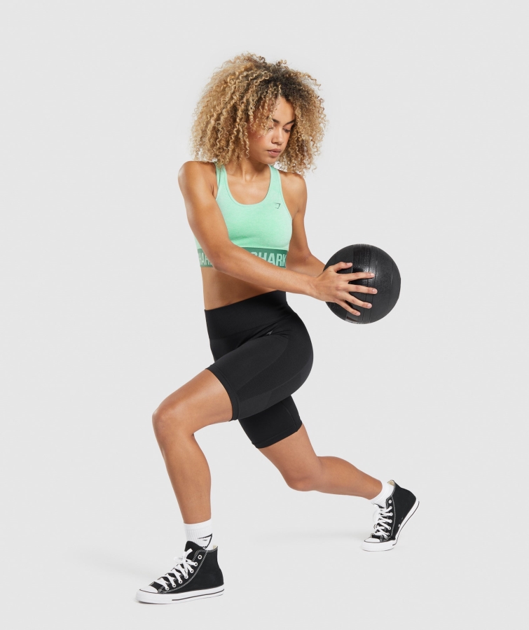 Gymshark Flex Spor Sutyeni Kaktüs Yeşil Marn