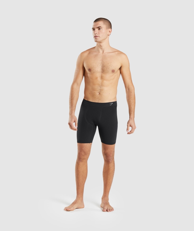 Gymshark Hibrit Boksör Siyah-açık Gri