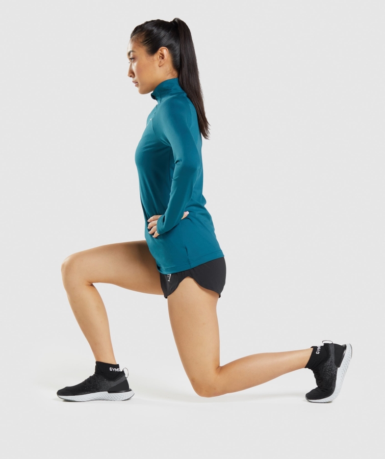 Gymshark Jakarlı çeyrek çorap 3pk Siyah