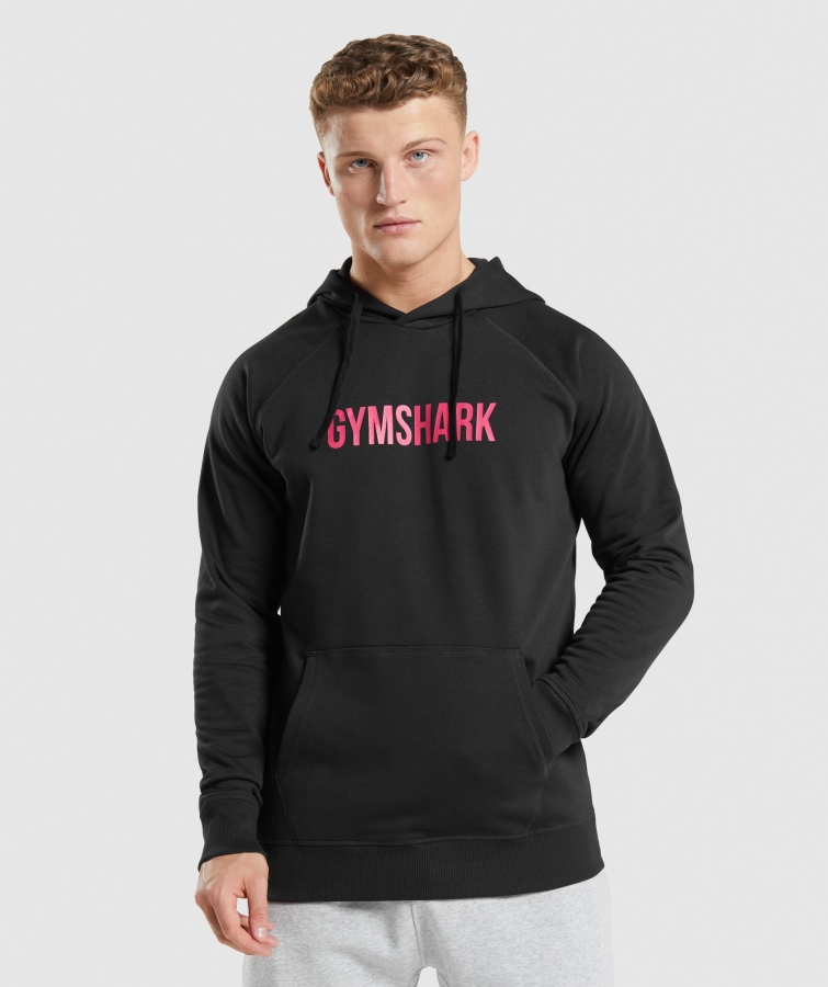 Gymshark Bacak Günü Kapşonlu Siyah