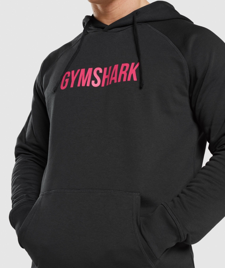 Gymshark Bacak Günü Kapşonlu Siyah