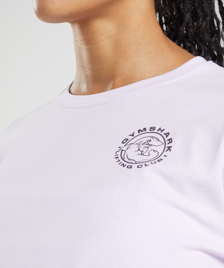 Gymshark Eski Kırpma üst Soluk Leylak