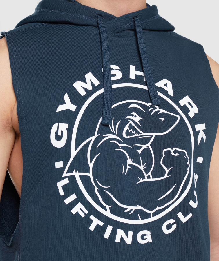 Gymshark Mirası Açılan Kol Kapüşonlu Lacivert
