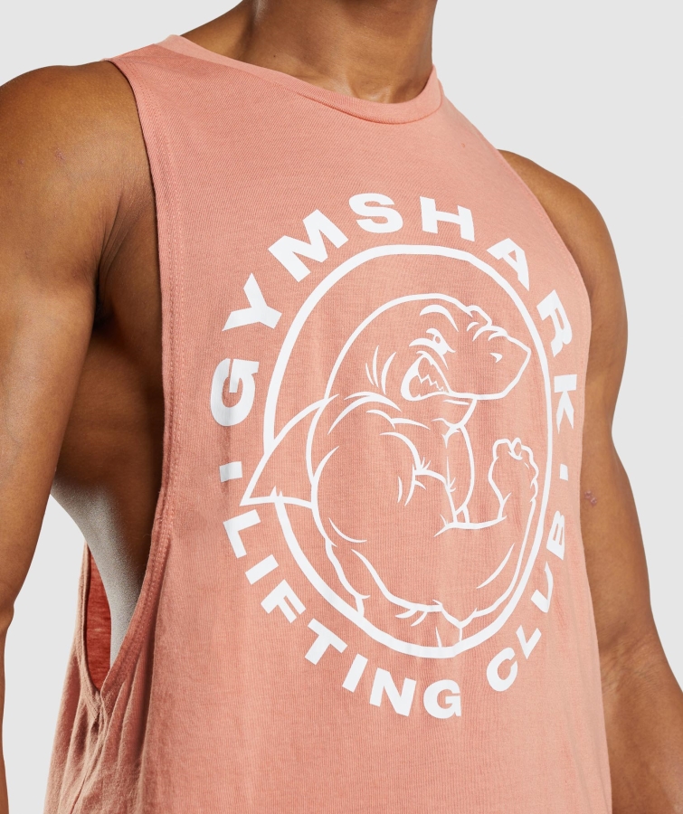 Gymshark Mirası Açılan Kol Tankı Nevada Pembe