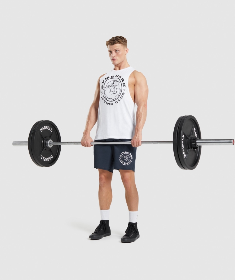 Gymshark Mirası Açılan Kol Tankı Beyaz