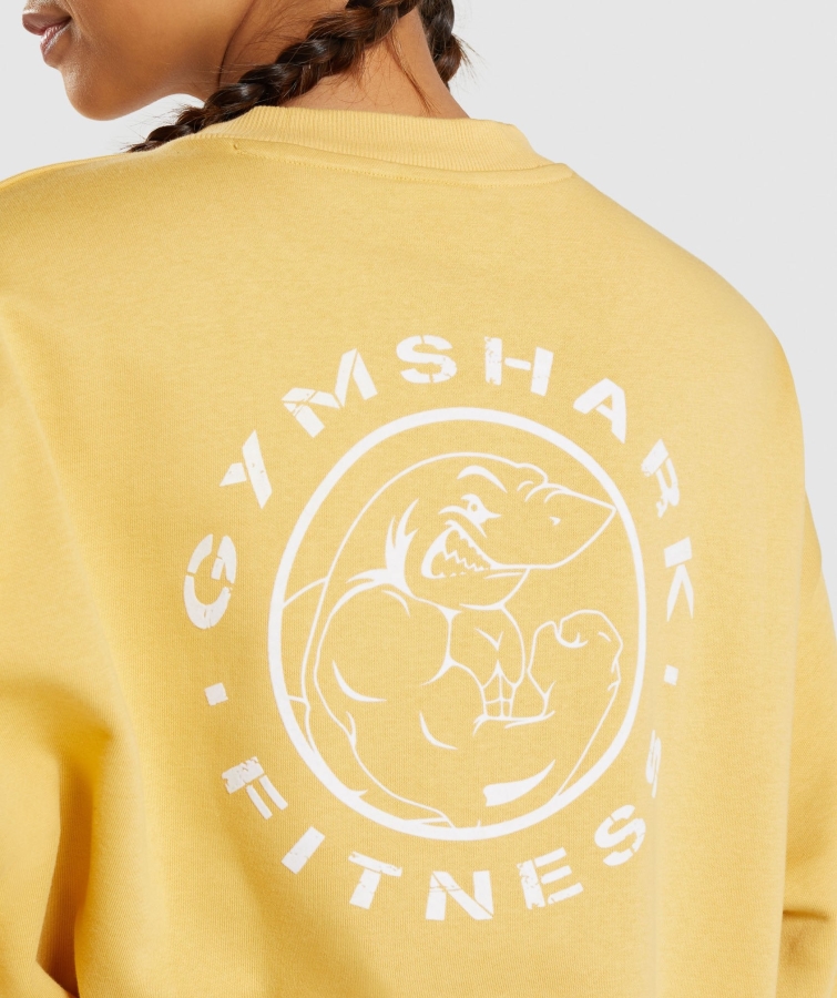 Gymshark Eski Grafik Sweatshirt Sarı