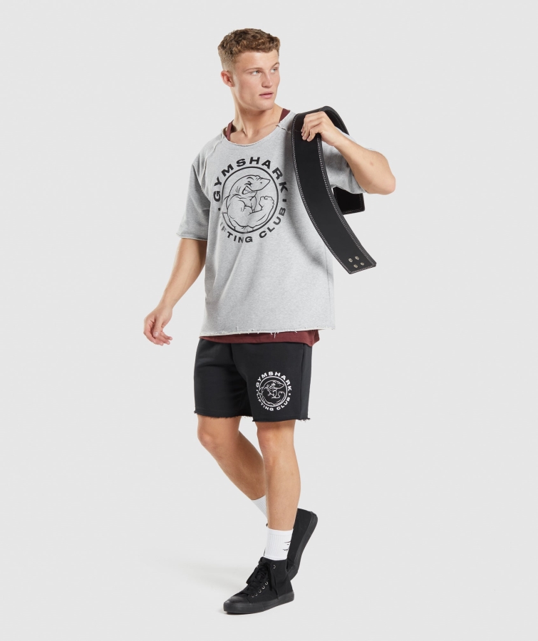 Gymshark Eski Bez üst Açık Gri çekirdek Marn