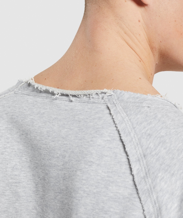 Gymshark Eski Bez üst Açık Gri çekirdek Marn