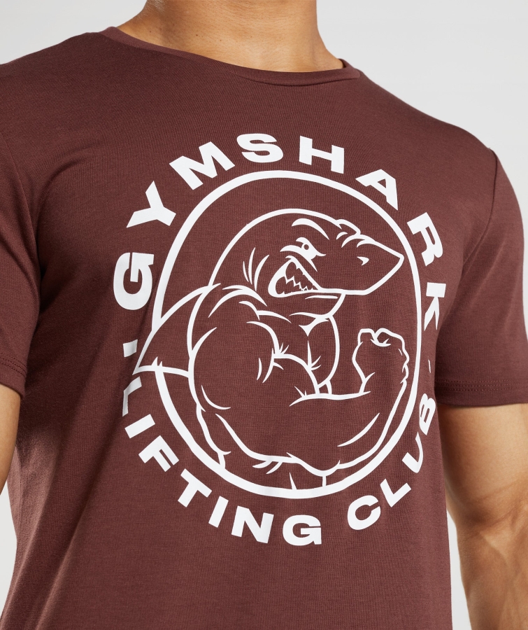 Gymshark Eski Tişört Kiraz Kahvesi