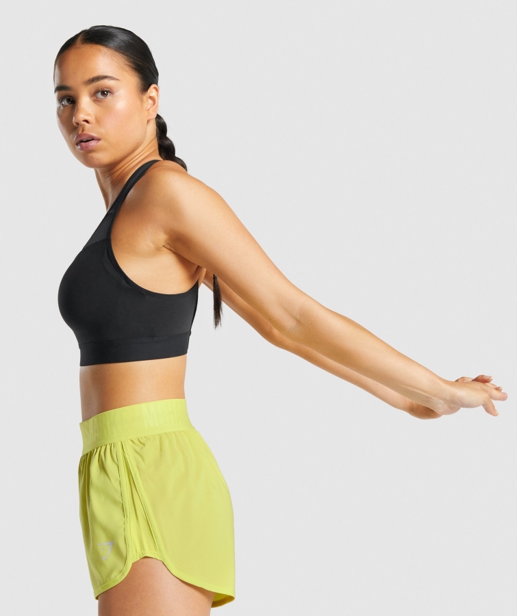 Gymshark Arkası Açık Spor Sutyeni Siyah