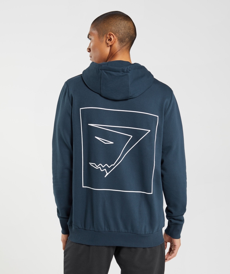 Gymshark Anahat Kapüşonlu Lacivert