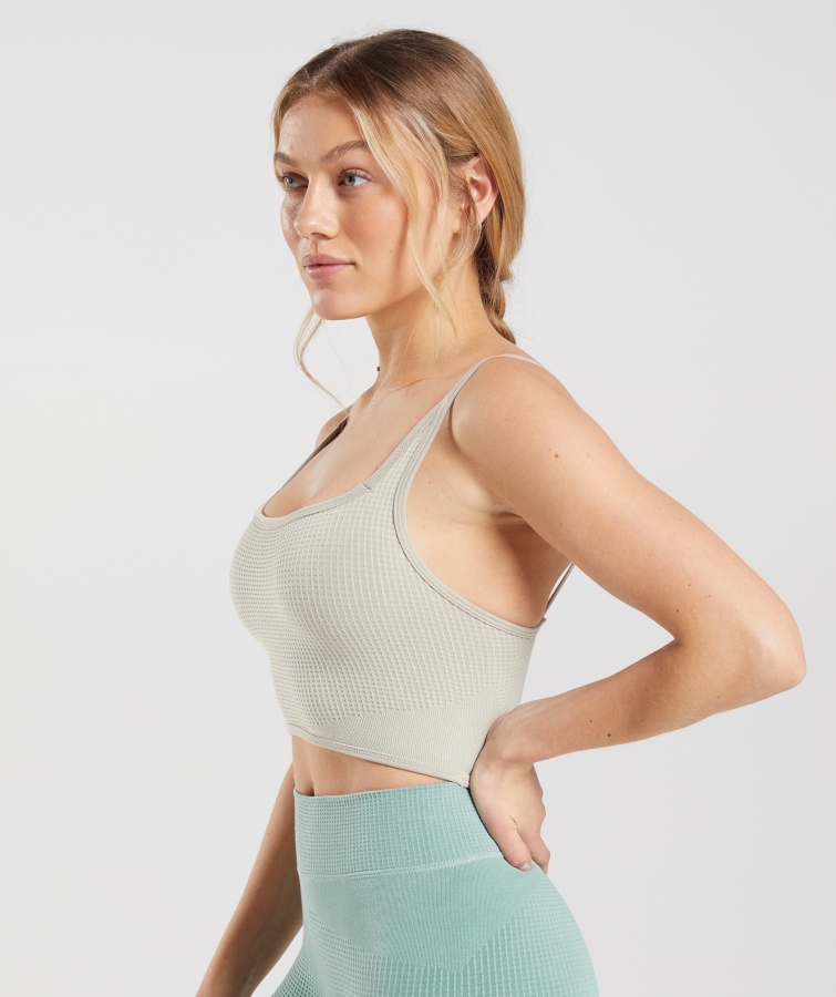 Gymshark Duraklama Sorunsuz Bralette çakıl Grisi