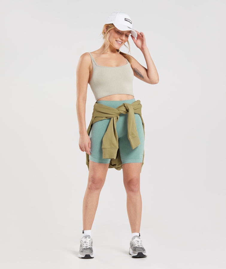 Gymshark Duraklama Sorunsuz Bralette çakıl Grisi