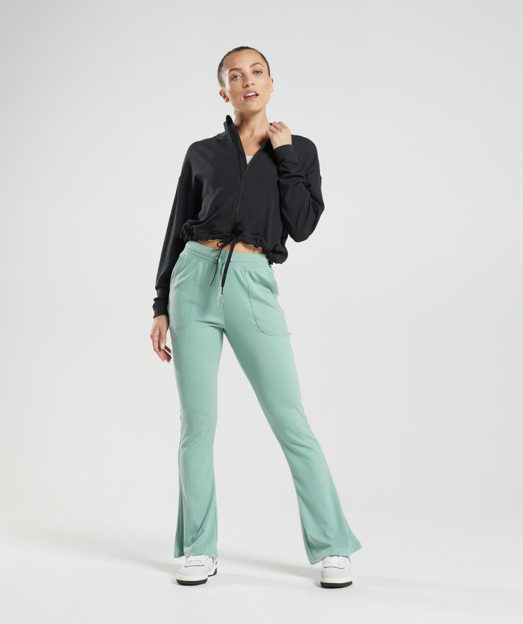 Gymshark Duraklat Fermuarlı Ceket Siyah