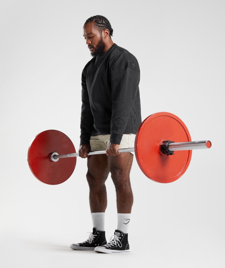 Gymshark Güç Ekibi Siyah Baskı