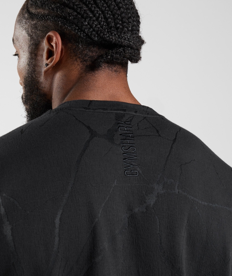 Gymshark Güç Ekibi Siyah Baskı