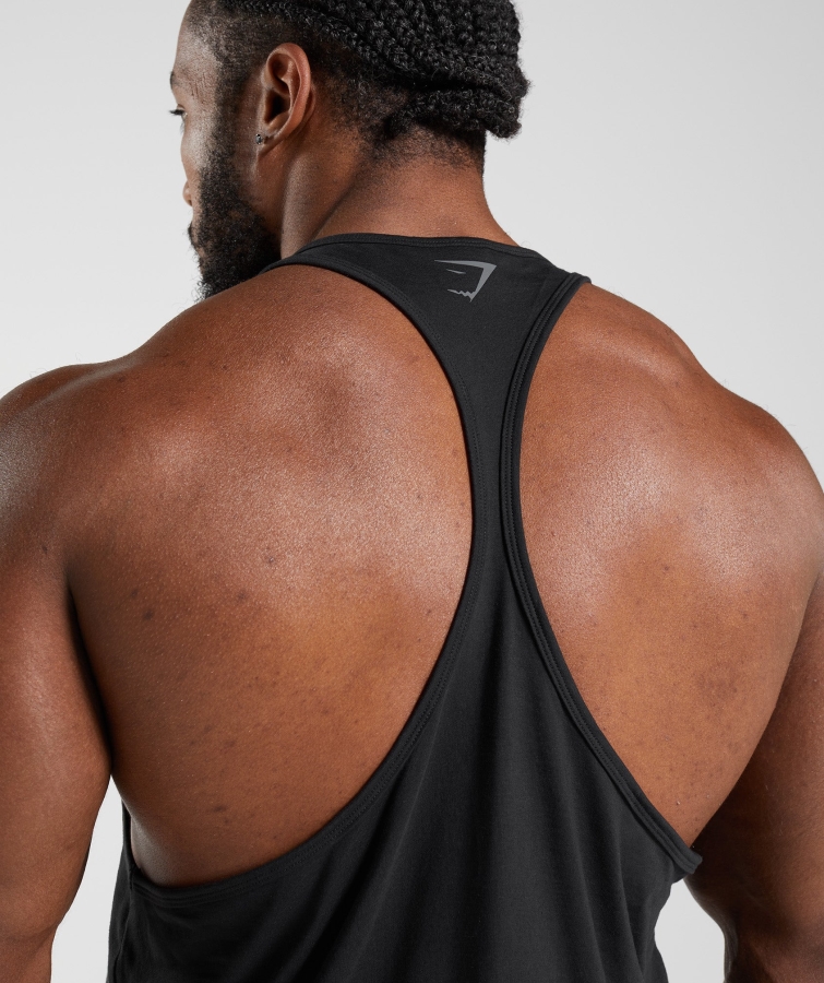 Gymshark Güç Stringer Siyah