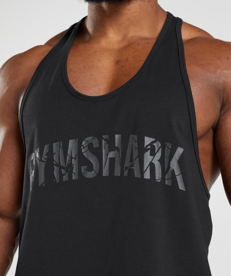 Gymshark Güç Stringer Siyah