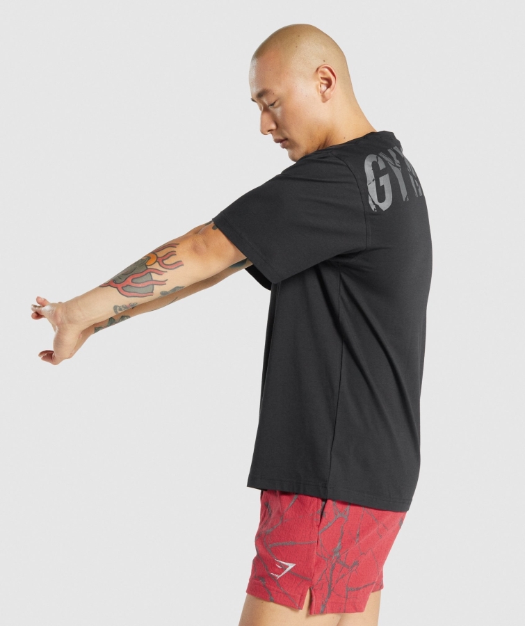 Gymshark Güç T-shirt Siyah