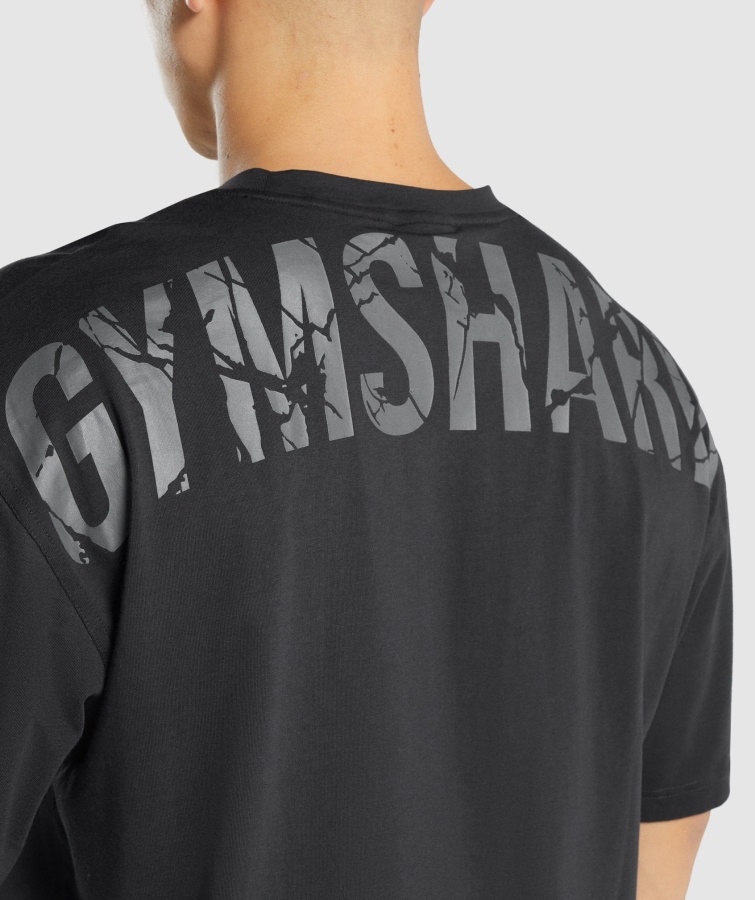 Gymshark Güç T-shirt Siyah