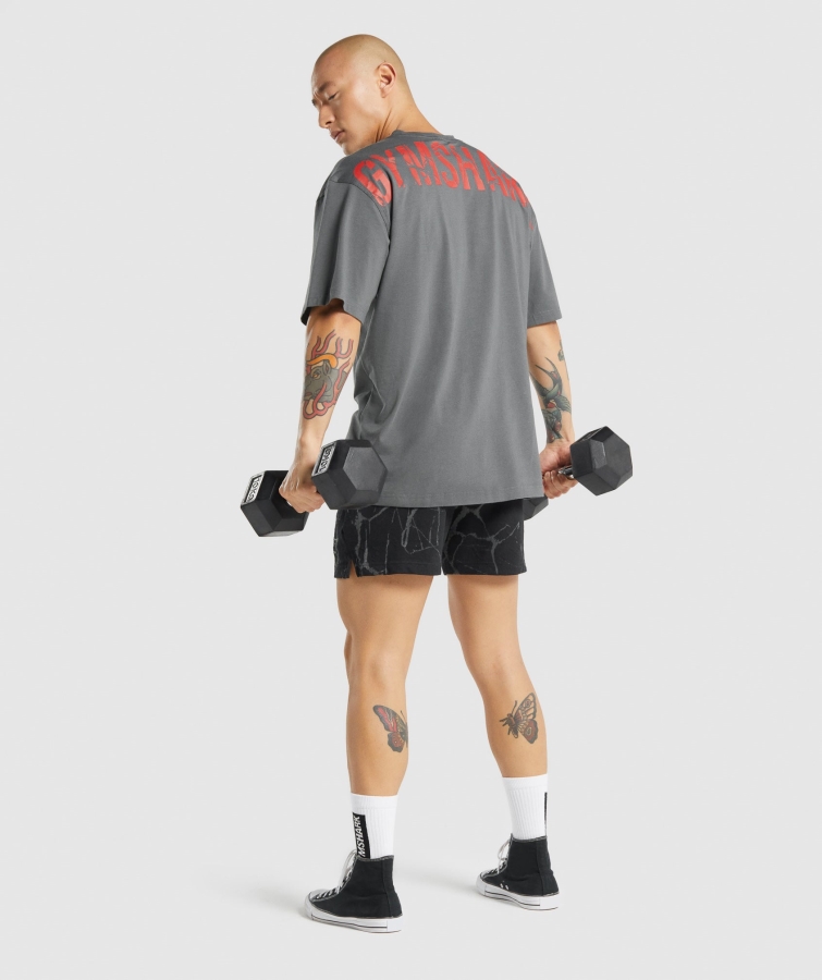 Gymshark Güç T-shirt Kömür Grisi