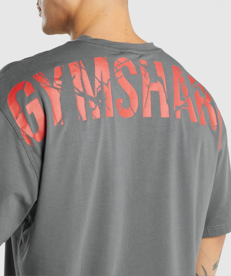 Gymshark Güç T-shirt Kömür Grisi