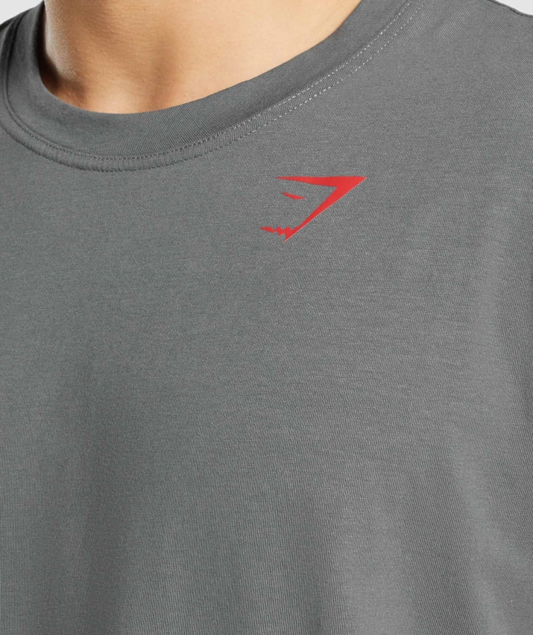Gymshark Güç T-shirt Kömür Grisi