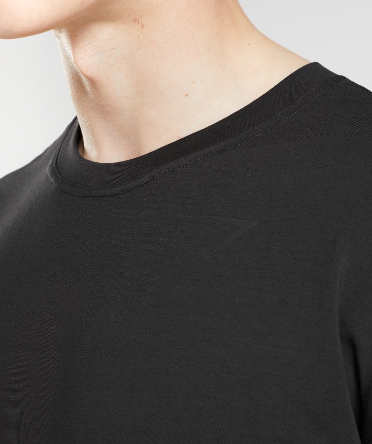 Gymshark Güç T-shirt Erkek Siyah