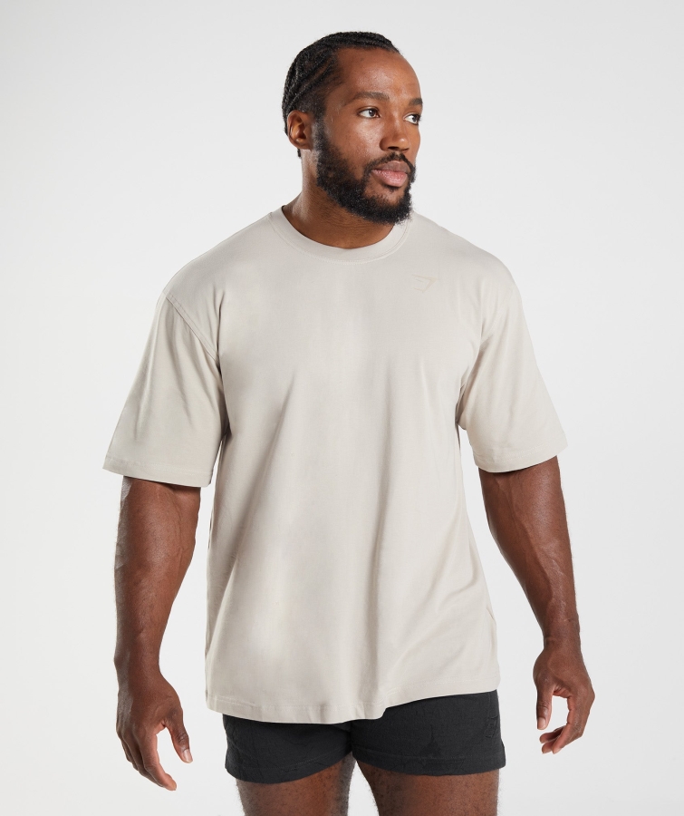 Gymshark Güç T-shirt çakıl Grisi