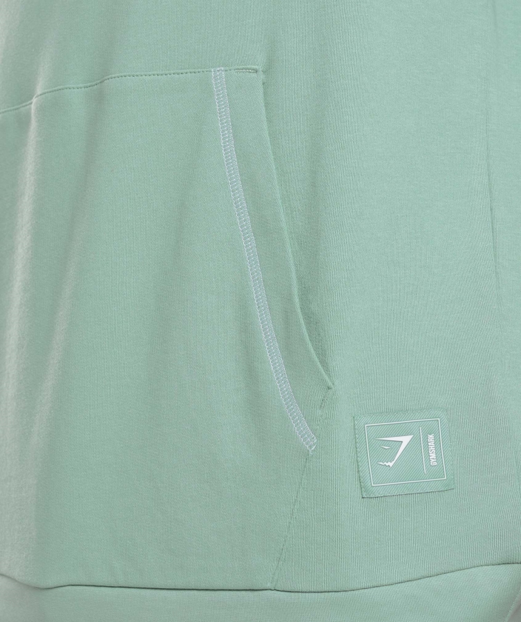 Gymshark Teneffüs Kapşonlu Maya Mavi-beyaz