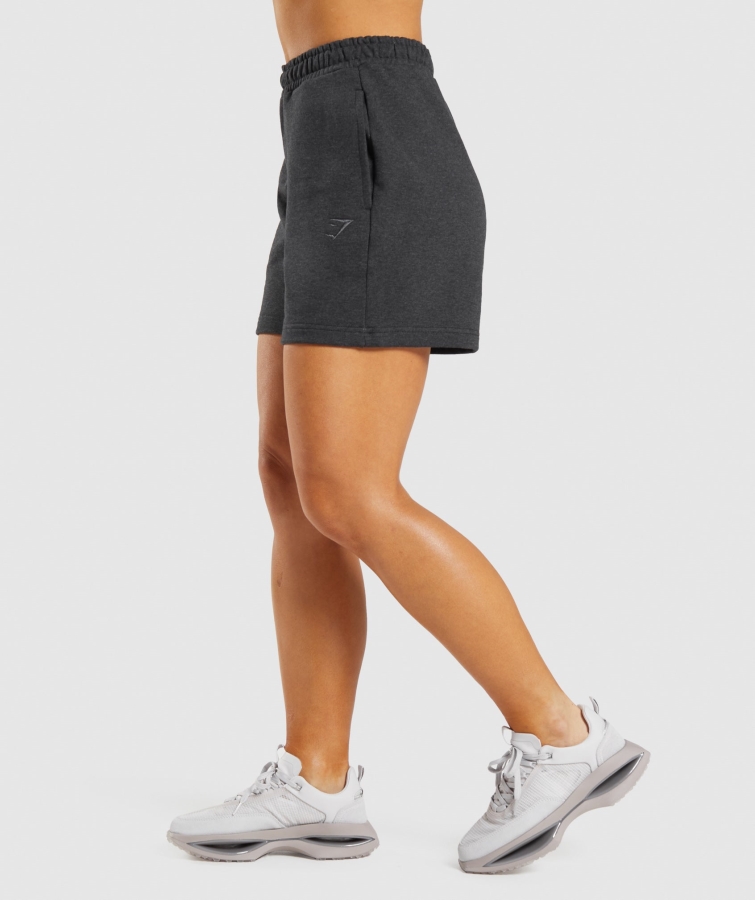 Gymshark Dinlenme Günü Terleri şort Siyah çekirdekli Marn