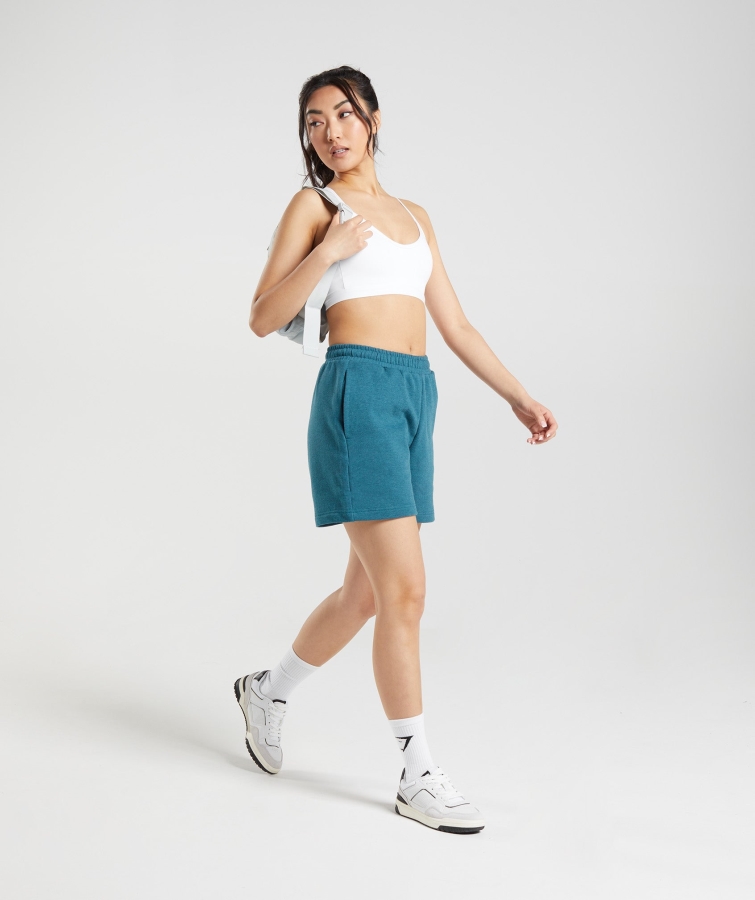 Gymshark Dinlenme Günü Terleri şort çelik Mavi Marn