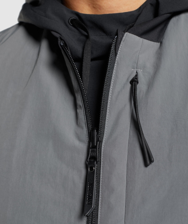 Gymshark Geri Dönüşümlü Yelek Kömür-siyah