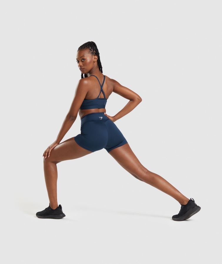 Gymshark Dantelli Spor Sutyeni Lacivert