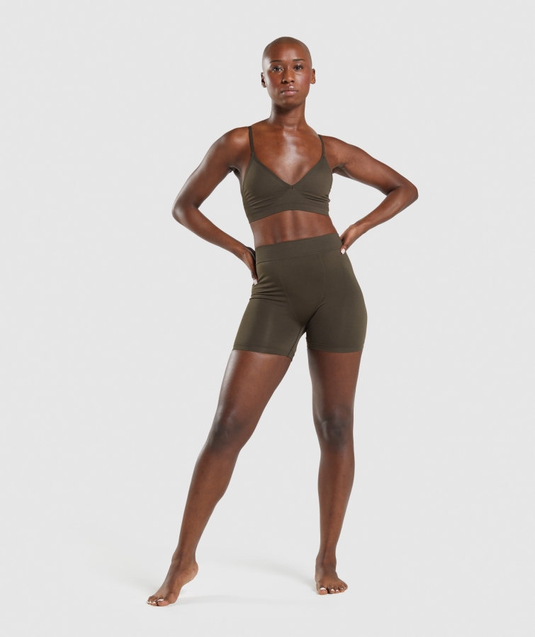 Gymshark Sorunsuz Boksörler Espresso Kahverengi