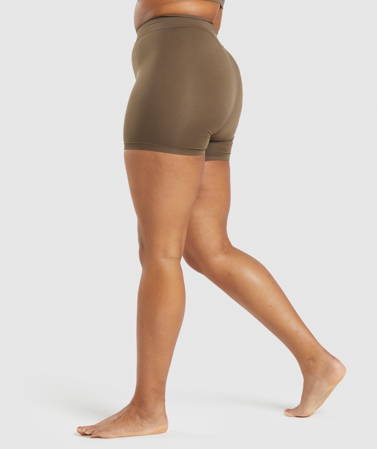 Gymshark Sorunsuz Boksörler Ceviz Kahverengi